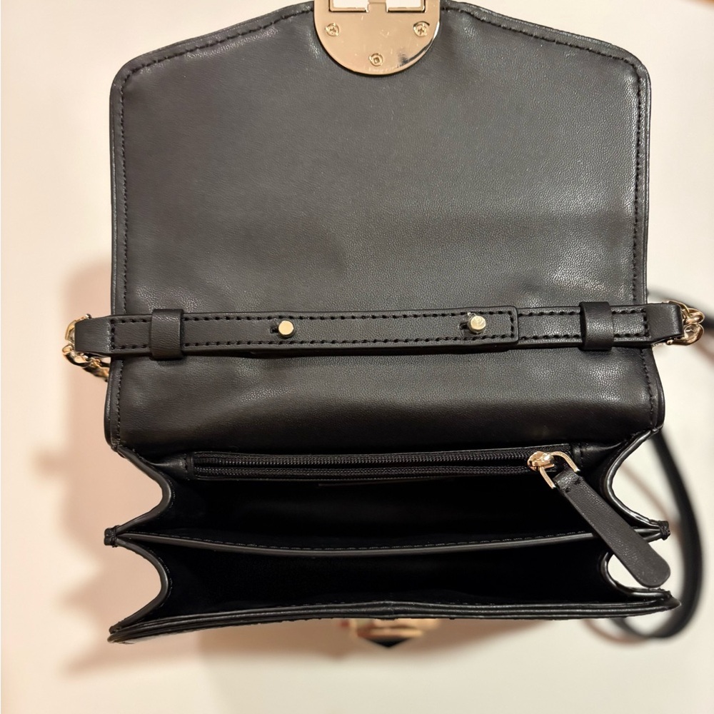 Kate Spade Black and Leopard Crossbody Bag Purse - Picture 14 of 16